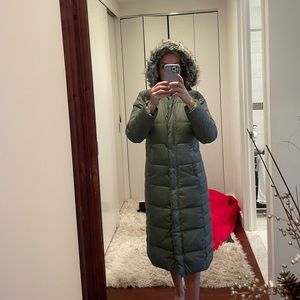 Eddie bauer lodge duffle coat green like new